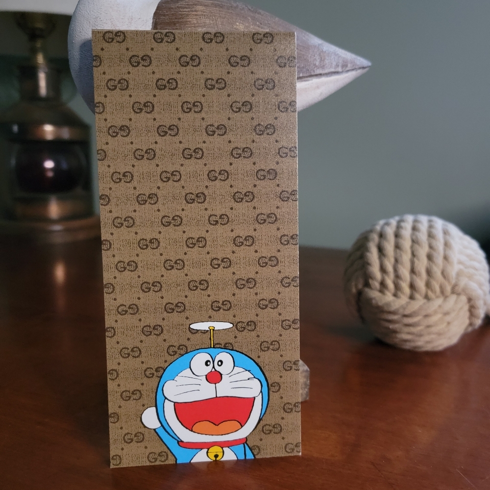 Gucci x Doraemon GG Monogram Notepad Kawaii Anime Collectible